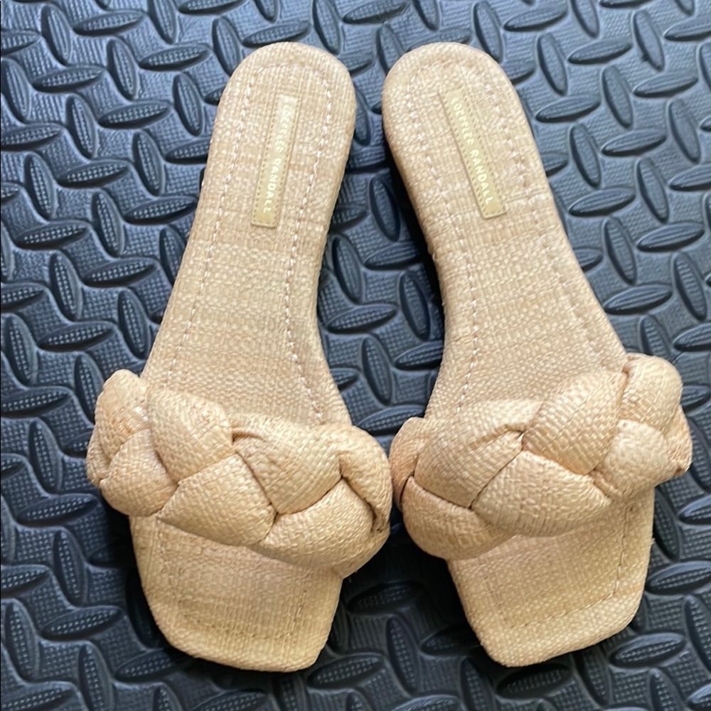 Braided Tan Women's Slide Sandals